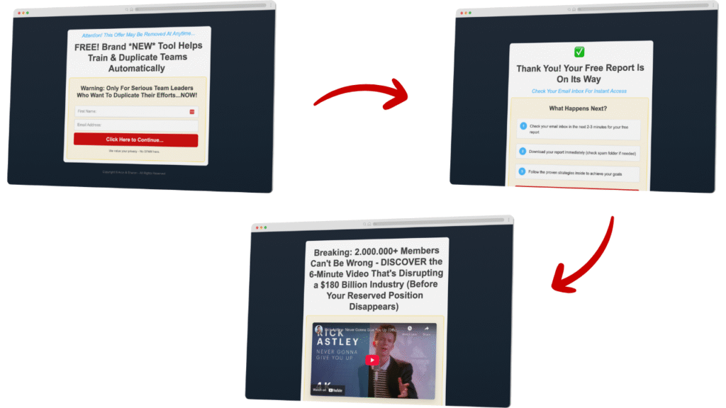 optin page team leader template pack